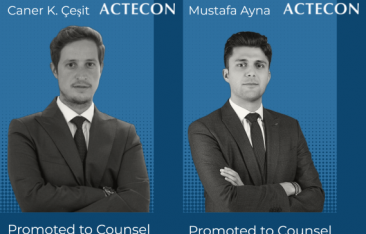 ACTECON is happy to announce that Caner K. Çeşit and Mustafa Ayna were promoted to Counsel, effective as of January 2, 2023