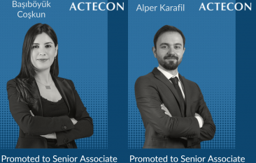 ACTECON is happy to announce that Özlem Başıböyük Coşkun and Alper Karafil were promoted to Senior Associate, effective as of January 2, 2023