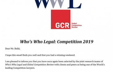 Who's Who Legal 2019-World's Leading Competition Lawyers 2019