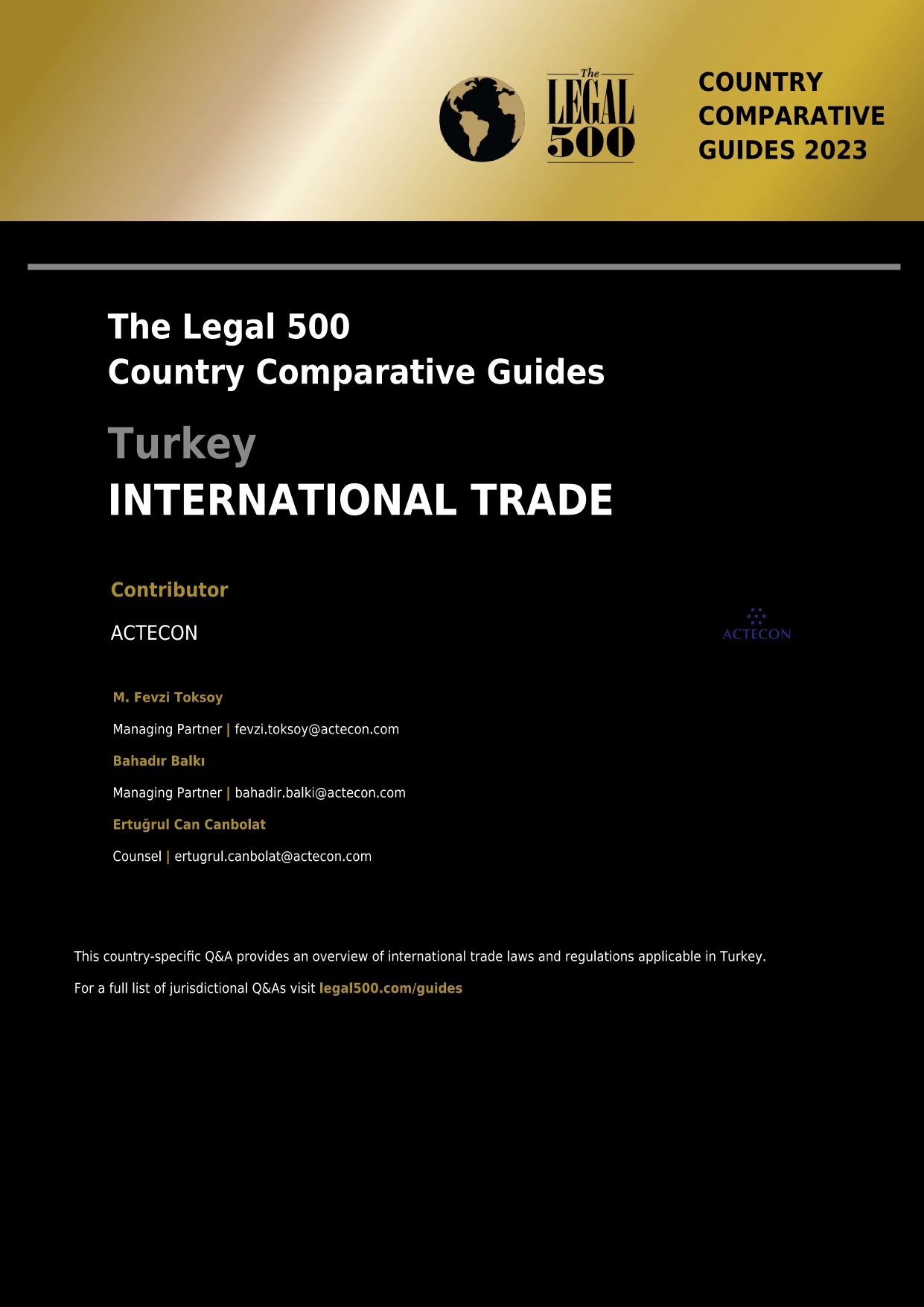 The Legal 500 Country Comparative Guides